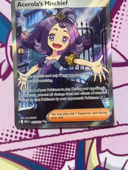 Pokemon TCG - Acerola's Mischief 165/132 - Mega Evolutions - Full Art - NM - Image 4