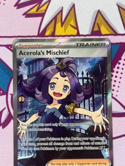 Pokemon TCG - Acerola's Mischief 165/132 - Mega Evolutions - Full Art - NM - Image 5