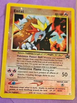 Pokemon TCG Entei Card Promo Reverse Holo - Good Condition - Image 1