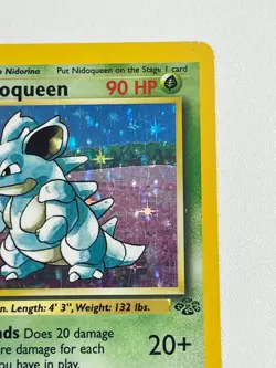 ** Pokemon Nidoqueen Holo Rare TCG Unlimited Jungle Card 7/64 HP - Image 3