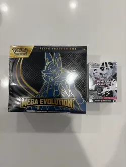 Pokemon TCG Mega Evolution Lucario ETB & White Flare Booster Bundle SEALED - Image 2