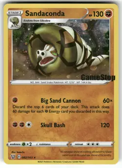 Sandaconda 082/163 Holo Promo Gamestop Pokemon Near Mint - Image 1