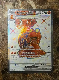 Magcargo ex 191/167 S&V - Twilight Masquerade Holo Full Art EX Pokemon TCG - Image 1