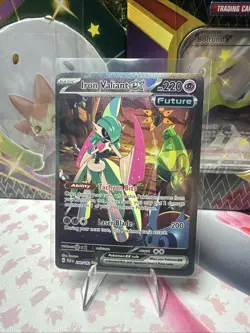 Iron Valiant ex 249/182 Pokemon TCG: Paradox Rift Holo, Full Art Secret Rare - Image 1
