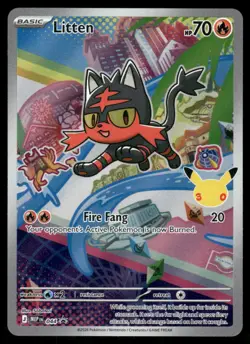 Pokemon Cards Litten 044 Mega Evolution Promo NM *1 - Image 1