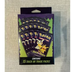 Pokemon TCG Trick or Trade Sealed 15-Pack Bundle - Pikachu & Mimikyu - Image 1