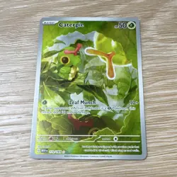 Pokemon TCG Caterpie Sv: Scarlet & Violet 151 172/165 Illustration Rare Holo - Image 1