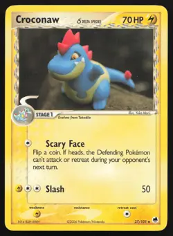 Croconaw 27/101 (LP) - Dragon Frontiers - Non-Holo - Image 1