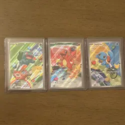 Pokemon First Partner Illustration Collection Series 1 Kanto Gen 1 Starters Set - Image 1