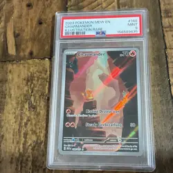 Pokemon Charmander 168/165 SV 151 Illustration Rare Holo English 2023 PSA 9 - Image 1