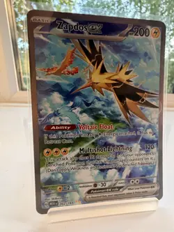 Pokemon TCG Zapdos EX 202/165 Special Illustration Rare SIR. S&V - 151. NM+ - Image 1