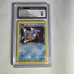 Pokemon Dark Gyarados TCG Prerelease 8/82 WOTC CGC 8 Near mint - Image 1