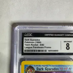 Pokemon Dark Gyarados TCG Prerelease 8/82 WOTC CGC 8 Near mint - Image 2