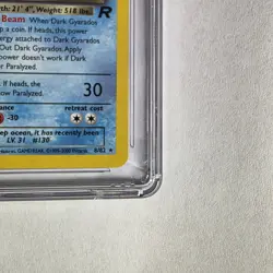 Pokemon Dark Gyarados TCG Prerelease 8/82 WOTC CGC 8 Near mint - Image 4