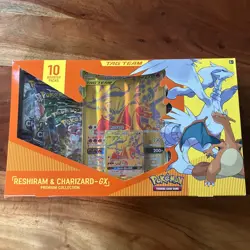 RARE Pokemon TCG Reshiram & Charizard-GX Tag Team Premium Collection Box - Image 1
