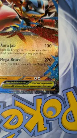 Mega Lucario Ex 113/217, Mega Hawlucha Ex 116/217 Ascended Heroes Pokemon Tcg - Image 5