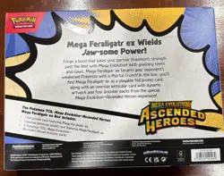 Pokemon TCG Ascended Heroes, Mega Feraligatr Ex Collection Box New Sealed - Image 2
