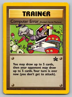 Computer Error 16 Promo Wizards Black Star Promos Pokemon Damaged - Image 1