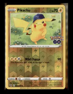 Pikachu - Pokemon GO 028/078 - Reverse Holo - Image 1