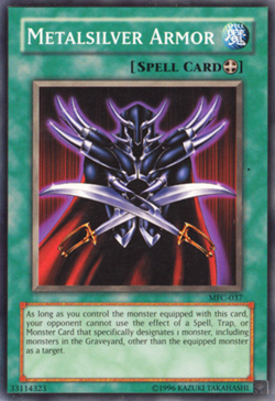 Metalsilver Armor - MFC-037 - Common - Unlimited Edition - Moderately Played - Image 1