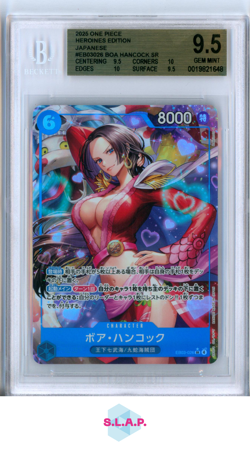 BOA HANCOCK SR ONE PIECE TCG EB03-026 2025 HEROINES EDITION JAP BGS 9.5 - Image 1