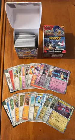 Bulk Pokemon cards - Surging Sparks with Booster Bundle box/sleeve - Image 1