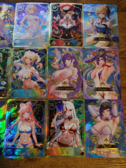 Beautiful 15 Goddess Story Card Lot - Waifu Cards Mona Barbara Lumine Jean - Image 2