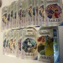(31 BOOSTER PACKS)++Lorcana Trading Card Deck - Fabled - BRAND NEW 372 CARDS - Image 1