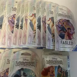 (31 BOOSTER PACKS)++Lorcana Trading Card Deck - Fabled - BRAND NEW 372 CARDS - Image 5