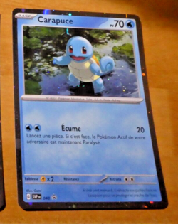 POKEMON 151 FRANCAISE CARD HOLO CARTE Promo SVP 048 Carapuce EV3.5 FR MINT - Image 1
