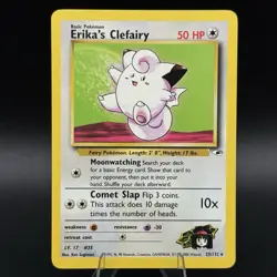 Erika's Clefairy 25/132 Unlimited Gym Heroes Pokemon Card TCG - NM 💎 - Image 1