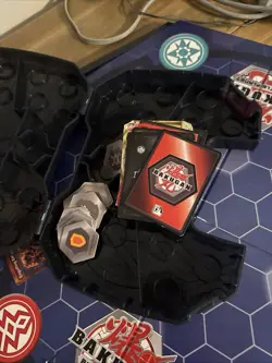 Bakugan Lot With Case, Board, Some Cards And Hexagon Chips. - Image 1