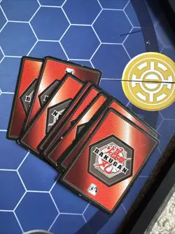 Bakugan Lot With Case, Board, Some Cards And Hexagon Chips. - Image 2