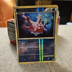 Corsola Pokemon TCG Heartgold & Soulsilver Reverse Holo Card #37/123 - Image 1