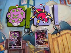 Spiritomb & Ariados Card Silicone Display Frame Case And Card Pokemon S-Chinese - Image 1