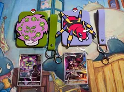 Spiritomb & Ariados Card Silicone Display Frame Case And Card Pokemon S-Chinese - Image 3