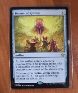 Magic MTG Banner of Kinship FDN 0127 Regular Rare - NM condition - Image 1