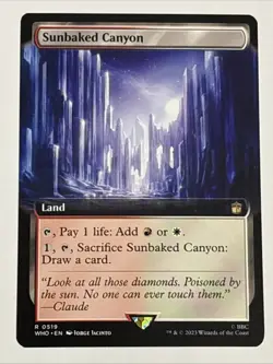 MTG Universes Beyond: Doctor Who Sunbaked Canyon Extended Art 0519 NM Rare - Image 1