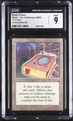 BOOK OF RASS The Dark U CGC 9 MTG [Nostalgium] - Image 1