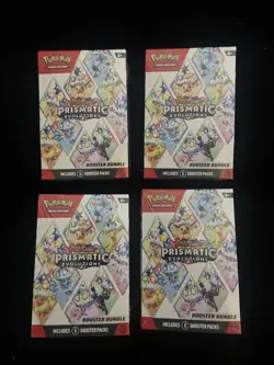 Pokemon TCG: Prismatic Evolutions Booster Bundle Lot of 4 - New - Factory Sealed - Image 1