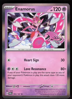 Enamorus 093/167 Rare Twilight Masquerade Pokemon Holo Near Mint - Image 1