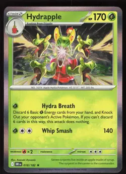 Hydrapple 018/182 Rare Destined Rivals Pokemon Holo Near Mint - Image 1