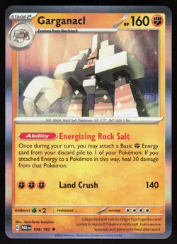 Garganacl 104/182 Rare Paradox Rift Pokemon Holo Near Mint - Image 1