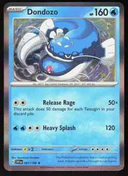 Dondozo 061/198 Rare Scarlet & Violet Pokemon Holo Near Mint - Image 1