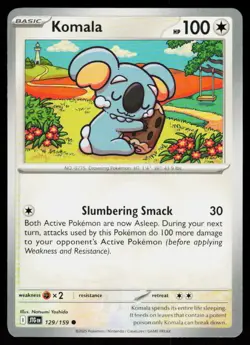 Komala 129/159 Common Journey Together Pokemon Near Mint - Image 1