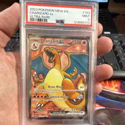 Pokemon 151 Charizard ex 183/165 Ultra Rare Holo English PSA 9 2023 - Image 1
