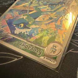 Pokemon Frogadier Full Art Holo Rare CRI 089/086 100 HP English - Image 5