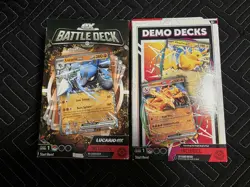Pokemon Battle Deck And Demo Deck - Lucario, Charizard, Pikachu - BOTH SEALED - Image 1