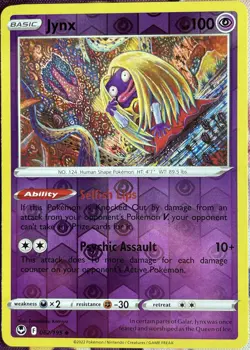 Jynx Reverse Holo - 062/195 - Silver Tempest Pokemon 2022 - Image 1
