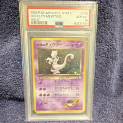 1999 Japanese Gym 2 Rocket's Mewtwo #150 Holo PSA 10 - Image 1